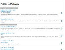 Tablet Screenshot of politicinmalaysia.blogspot.com