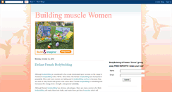 Desktop Screenshot of buildingmusclewomen.blogspot.com