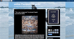 Desktop Screenshot of onlinepassporteduardo.blogspot.com