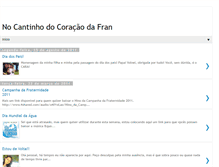 Tablet Screenshot of nocantinhodocoracaodafran.blogspot.com