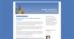 Desktop Screenshot of mavenuniversity.blogspot.com