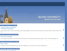 Tablet Screenshot of mavenuniversity.blogspot.com