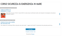 Tablet Screenshot of corsosicurezzaemergenzainmare.blogspot.com