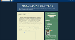 Desktop Screenshot of moonstonebrewery.blogspot.com