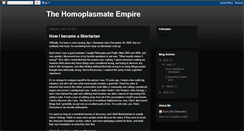 Desktop Screenshot of homoplasmate.blogspot.com