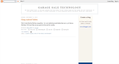 Desktop Screenshot of garagesaletech.blogspot.com