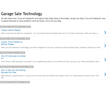 Tablet Screenshot of garagesaletech.blogspot.com