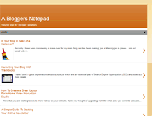 Tablet Screenshot of bloggersnotepad.blogspot.com