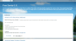 Desktop Screenshot of freedentalce.blogspot.com