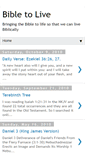 Mobile Screenshot of bible2live.blogspot.com