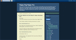 Desktop Screenshot of happydoghappyyou.blogspot.com