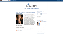 Desktop Screenshot of cancerfertility.blogspot.com