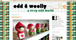 Desktop Screenshot of oddandwoolly.blogspot.com