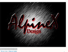 Tablet Screenshot of alpinexdesign.blogspot.com