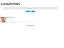 Tablet Screenshot of bluemountainsmary.blogspot.com