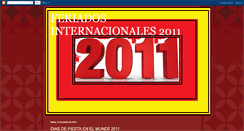 Desktop Screenshot of festivosenelmundo2011.blogspot.com