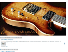 Tablet Screenshot of cancionesdesdepalacio.blogspot.com