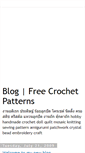 Mobile Screenshot of free-crochetpatterns.blogspot.com