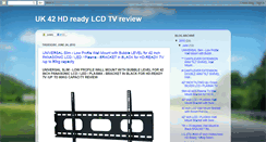 Desktop Screenshot of 42-hd-ready-lcd-tv.blogspot.com