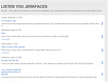 Tablet Screenshot of listenjerkface.blogspot.com