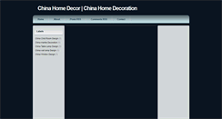 Desktop Screenshot of chinahomedecoration.blogspot.com