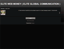 Tablet Screenshot of elitewebmoney.blogspot.com