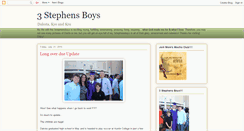 Desktop Screenshot of 3stephensboys.blogspot.com