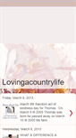 Mobile Screenshot of lovingacountrylife.blogspot.com