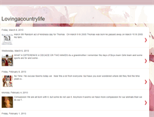 Tablet Screenshot of lovingacountrylife.blogspot.com