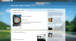 Desktop Screenshot of peruvianseacuisine.blogspot.com