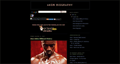 Desktop Screenshot of akonbiography.blogspot.com