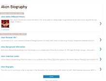 Tablet Screenshot of akonbiography.blogspot.com