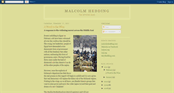 Desktop Screenshot of malcolmhedding.blogspot.com