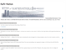 Tablet Screenshot of kafir-nation.blogspot.com