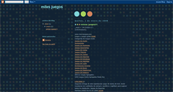 Desktop Screenshot of milesjuegos.blogspot.com