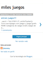 Mobile Screenshot of milesjuegos.blogspot.com