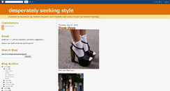 Desktop Screenshot of desperatelyseekingstyle.blogspot.com