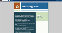 Desktop Screenshot of india-biotech.blogspot.com