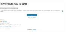 Tablet Screenshot of india-biotech.blogspot.com