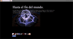 Desktop Screenshot of hastaelfindelmundomariel.blogspot.com