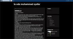 Desktop Screenshot of laodemuhammadsyafar.blogspot.com