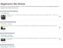Tablet Screenshot of megatroniatoycollection.blogspot.com