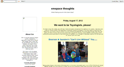 Desktop Screenshot of emspace.blogspot.com