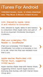 Mobile Screenshot of itunes-for-android.blogspot.com