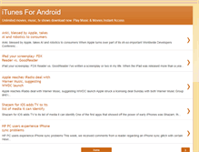 Tablet Screenshot of itunes-for-android.blogspot.com