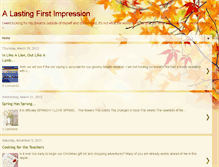 Tablet Screenshot of alastingfirstimpression.blogspot.com