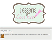 Tablet Screenshot of dessertsbyannie.blogspot.com