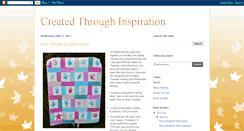 Desktop Screenshot of createdthroughinspiration.blogspot.com