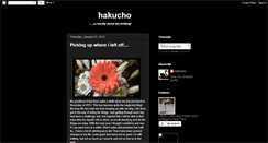 Desktop Screenshot of hakucho.blogspot.com