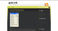 Desktop Screenshot of gratis-trik.blogspot.com